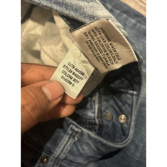 Hudson Jeans Size 30 Straight Leg Flap Pocket Blue Medium‎ Wash Stretch W422DCL - Picture 7 of 8